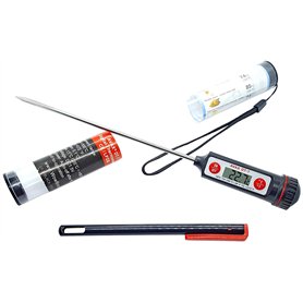 AVAX DT-7 Thermomètre numérique LCD pour cuisine 13 cm Plage de température : -50 °C à 300 °C / -58 F à 572 F