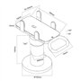 Maclean Support de Terminal de paiement, POS, Universel, MC-819