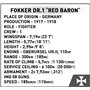 COBI 2986 Fokker Dr.1 Red Baron