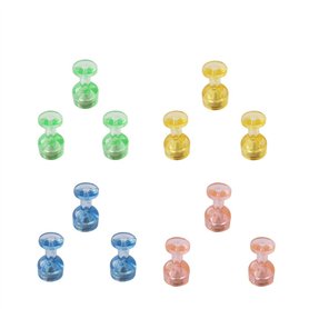 D.RECT Paquet de 12 punaises magnétiques puissantes | Aimants en Néodyme | Aimants parfaits pour tableau blanc