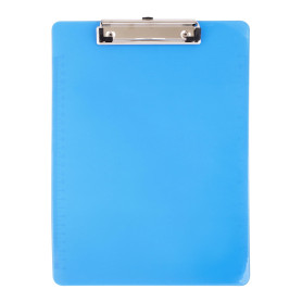 D.RECT Porte-Bloc A4 avec Pince - Planche à Écrire en Plastique A4 - Clipboard à Suspendre avec Pince pour Ranger le Papier