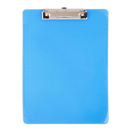 D.RECT Porte-Bloc A4 avec Pince - Planche à Écrire en Plastique A4 - Clipboard à Suspendre avec Pince pour Ranger le Papier