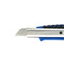 D.RECT 2049 Cutter avec Guide Métallique Lame 18mm avec Manche Caoutchouté - Cutter Iniversel - Cutter/Couteau professionnel - C