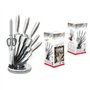 Royalty Line RL-KSS 8pcs Ensemble des Couteaux en acier inoxydable avec support rotatif+ ciseaux+aiguisoir à couteaux (KSS600)