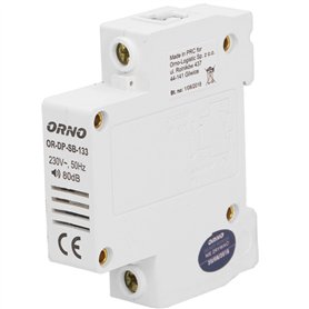 ORNO DP-SB-133 Sonnette Filaire Mécanique pour Le Module Rail DIN-1 1 Tonne 80dB