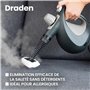 ZEEGMA DRADEN Nettoyeur Vapeur 1000W, Réservoir 350 ml, 9 Embouts Multifonctions, Élimine 99,97% Bactéries et Allergènes, Désinf