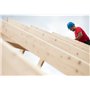 KLIMAS Vis à bois - Vis à tête plate - de charpente à tête plate pour construction en construction bois - Jaune - 6x160 mm, 100 