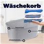 KADAX Panier à Linge de 27L, Bac à Linge en Plastique avec Poignées pour un Transport Facile, Grand Corbeille à Linge Sale pour 