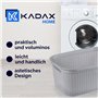 KADAX Panier à Linge de 27L, Bac à Linge en Plastique avec Poignées pour un Transport Facile, Grand Corbeille à Linge Sale pour 