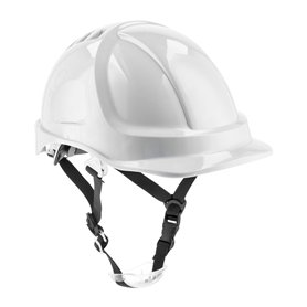 Högert Technik Casque de Protection PLONER Blanc uni | Casque de Protection pour Ouvrier du bâtiment | en 397 | réglable avec Un