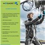 Högert Technik PLONER Casque de Protection Bleu uni | Casque de Protection pour Constructeur | en 397 | Réglable avec Un Bouton 