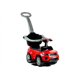 Lean Toys Poussette avec Barre de poussée 614 W Poussette de Voyage pour Enfants - Rouge