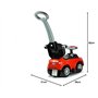 Lean Toys Poussette avec Barre de poussée 614 W Poussette de Voyage pour Enfants - Rouge
