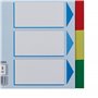 Esselte Intercalaires A5 5 Touches, Multicolore, Onglets Renforcés en Plastique Résistant avec Table des Matières, 15264