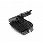 Huslog Gaufrier Électrique 1500W pour 4 Gaufres Belges, Chauffe Rapide, Température Réglable, Plaques Antiadhésives, Voyant Lumi