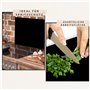 TMK Cache-plaque en verre 60 x 52 cm pour cuisinières électriques ou à induction, plaque de protection anti-éclaboussures, planc