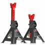 Cric roulant 2,5 t avec support 3T – Kit de cric robuste avec réglage de la hauteur min. 85 mm, max. 365 mm, sac de transport av