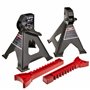 Cric roulant 2,5 t avec support 3T – Kit de cric robuste avec réglage de la hauteur min. 85 mm, max. 365 mm, sac de transport av