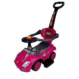 BSD Baby Car - Ride-on - Jouet d'activité ARTI 381 Mega Car Deluxe avec poignée pour Les Parents