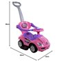 BSD Baby Car - Ride-on - Jouet d'activité ARTI 381 Mega Car Deluxe avec poignée pour Les Parents