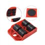ADGO Set pour Levage, Transport de Meubles, électroménagers, Lot de 5 Pièces, Rouleaux de Transport et élévateur, Charge Maximal