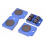 Aqbau® Kit de transport de meubles 5 pièces – Lève-meuble universel & scooter – Charge maximale 150 kg, dessous de meuble – Idéa