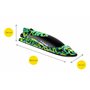 OVERMAX X-Surge Bateau de Course RC Télécommandé avec Lumière LED 35 km/h 1200 mAh Batteries 30 Min d'amusement Vitesse Réglable