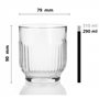 Glasmark KROSNO 1992 Lot De 6 Coupes À Glace En Verre Transparent Coupes À Dessert Cannelées 290 ml