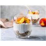 Glasmark KROSNO 1992 Lot De 6 Coupes À Glace En Verre Transparent Coupes À Dessert Cannelées 290 ml
