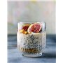 Glasmark KROSNO 1992 Lot De 6 Coupes À Glace En Verre Transparent Coupes À Dessert Cannelées 290 ml