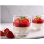 Glasmark KROSNO 1992 Lot De 6 Coupes À Glace En Verre Transparent Coupes À Dessert Cannelées 290 ml