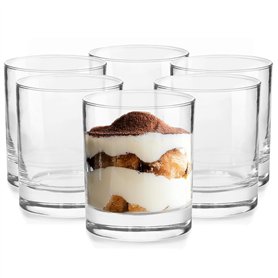 Glasmark KROSNO 1992 Lot De 6 Coupes À Glace En Verre Transparent Coupes À Dessert Lavables Au Lave-Vaisselle 300 ml