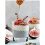 Glasmark KROSNO 1992 Lot De 6 Coupes À Glace En Verre Transparent Coupes À Dessert Lavables Au Lave-Vaisselle 300 ml