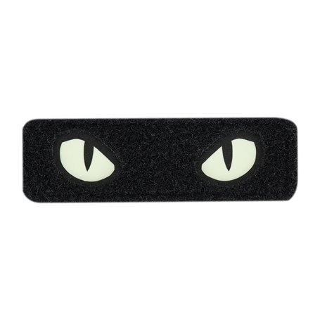 M-Tac Patchs de morale tactique œil de chat avec attaches à crochets (noir/GID)