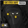 M-Tac Patchs de morale tactique œil de chat avec attaches à crochets (noir/GID)