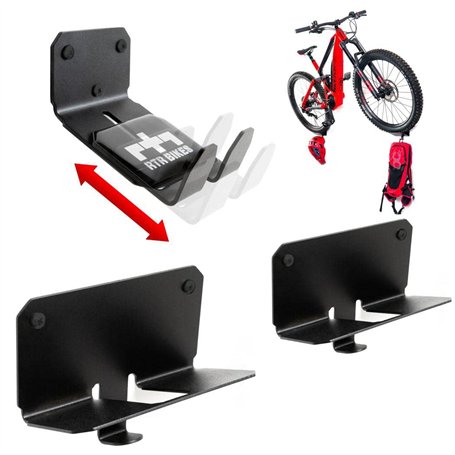 RTR BIKES Crank Pro Support Mural Professionnel pour vélo – Idéal pour accrocher Le vélo sans Prendre de Place pour la Maison