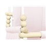 Balançoire pour bébé - Balançoire en bois - Armature en bois et coton - Rose - Jouet pour enfant - Maison de jardin - Siège bébé