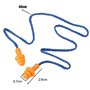 Retoo 32 dB SNR Bouchons d'oreilles avec cordon de 60cm pour protection auditive, Bouchons d'oreilles souples & réutilisables en
