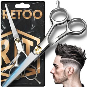 Retoo Ciseaux de coiffeur professionnels pour une coupe parfaite des cheveux - En acier inoxydable - Extra tranchants et précis