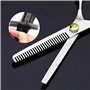 Retoo Ciseaux de coiffure, ciseaux de coiffure, ciseaux de coiffure, 15,5 cm, professionnels, pour homme et femme, en acier inox