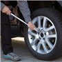 Retoo Llave de Rueda Telescópica Ajustable, 17-19 mm, 21-23 mm, Mango Antideslizante, Acero Cromado-Vanadio, Ideal para Coches y