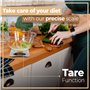 Retoo Balances de cuisine numériques jusqu'à 5 kg de capacité avec une précision de 1 g et verre trempé, balances numériques ave