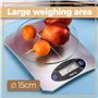 Retoo Balances de cuisine numériques jusqu'à 5 kg de capacité avec une précision de 1 g et verre trempé, balances numériques ave