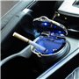 Retoo Cendrier De Voiture Led, Portable Avec Clapet D’ouverture, Cendrier Auto-extinguible, Facile À Nettoyer, 9 cm X 6 cm, Anti