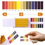 Retoo Lot de 80 bandelettes de test de pH en papier de tournesol pour l'urine et la salive Bandelettes de test d'indicateur de p