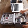 Retoo Sac Câble Multifonctionnel Sac de Voyage Universel Électronique Cable Management Cubes 2 Couche pour Tablette Disque Dur E