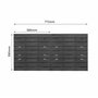 Système de stockage - Étagère murale avec boîtes empilables - Plaques murales extra solides - 78 x 39 cm - Étagère murale - 78 x