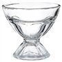 Vilde Lot de 12 tasses à glace à dessert en verre, passe au lave-vaisselle, pour crème glacée, dessert, avec pied, 100 ml