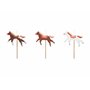 PartyDeco - 3 Bougies Anniversaire Cheval Balade 5.8X4CM