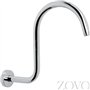 ZOVO Pomme de Douche Fixe Retro 8" / 20 cm, Ronde, Pluie. Jets Anti-Calcaire 140 pcs. Finition Chromée, Corps en Laiton Massif. 